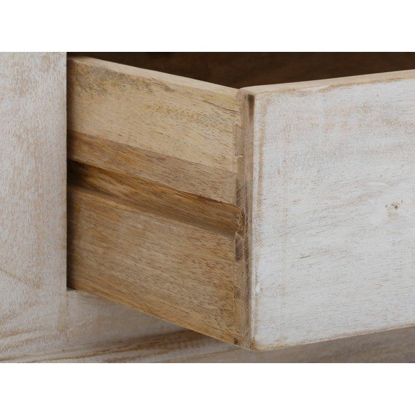 Bela garderobna omara iz masivnega manga 100x175 cm Rana – Støraa-image-4