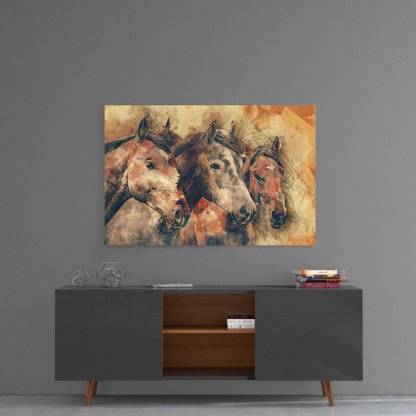 Steklena slika Insigne Horses-image-1