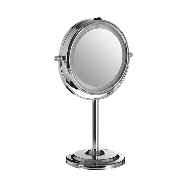 Kozmetično ogledalo z lučjo/povečevalno (2x povečava) ø 15 cm Cassini – Premier Housewares-image-1