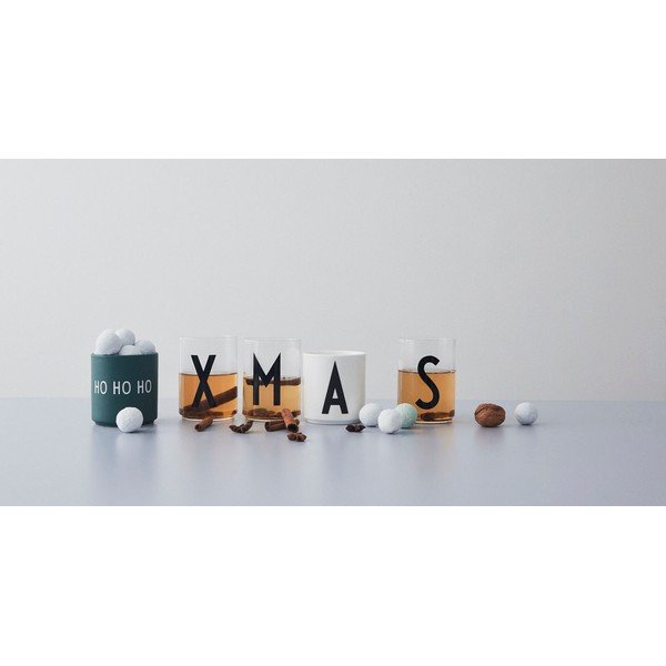 Temno zelen porcelanast lonček Design Letter Favourite Ho Ho Ho Ho-image-1