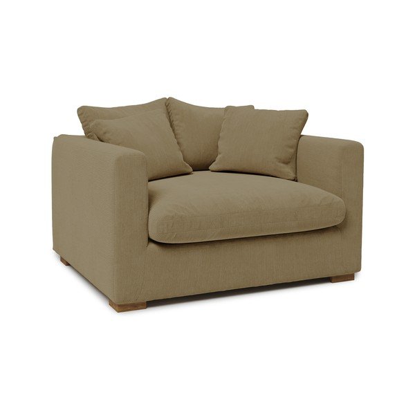 Bež žametni fotelj Comfy - Scandic-image-2