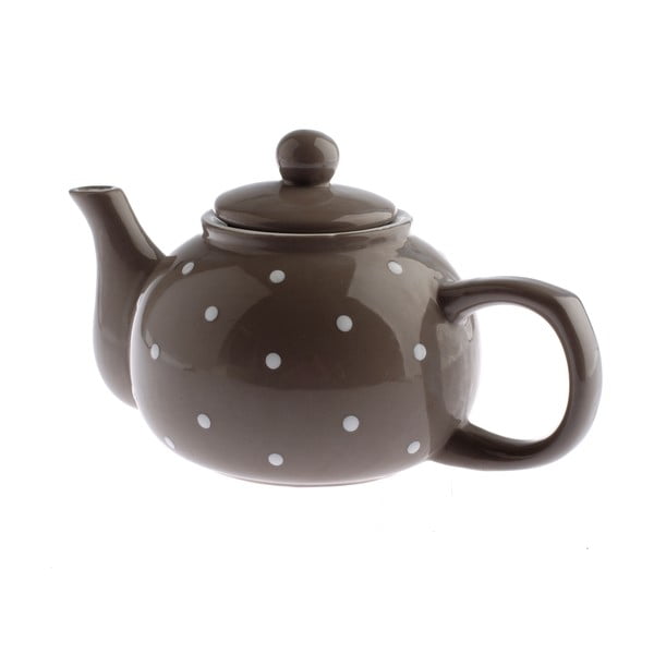 Siv keramični čajnik Dakls Dots, 1 l