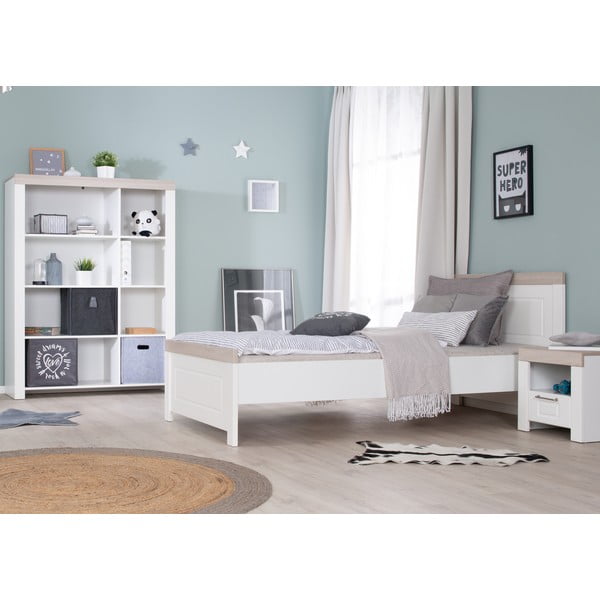 Bela otroška postelja 90x200 cm Felicia – Roba-image-1