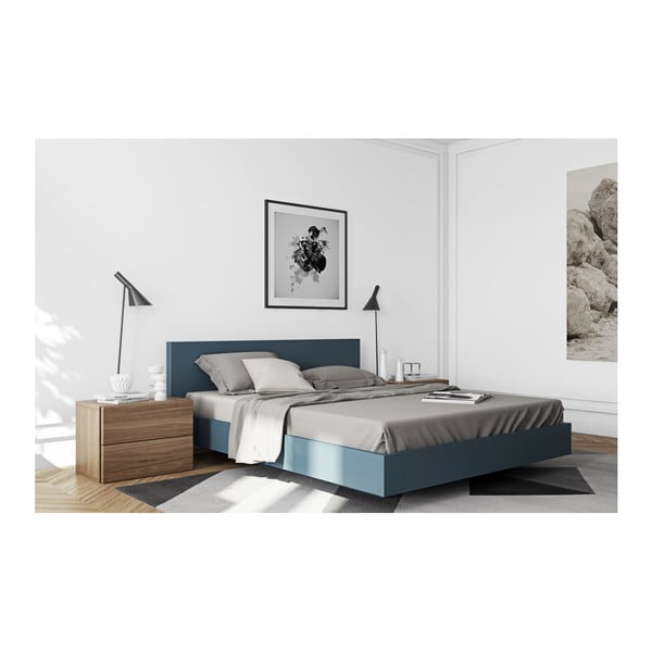 Rjava nočna omarica z 2 predaloma TemaHome Aurora-image-4