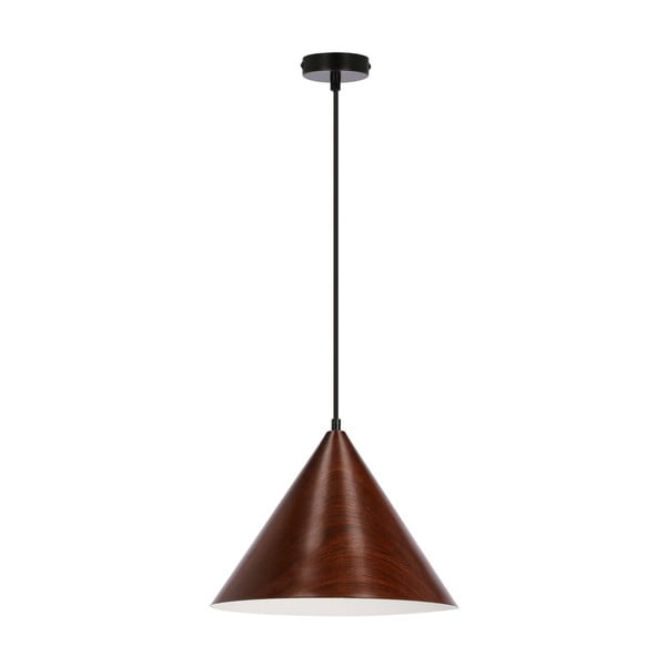 Temno rjava viseča svetilka s kovinskim senčnikom ø 32 cm Dunca – Candellux Lighting