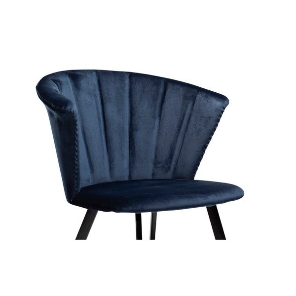 Temno moder fotelj DAN-FORM Danska Merge Velvet-image-3