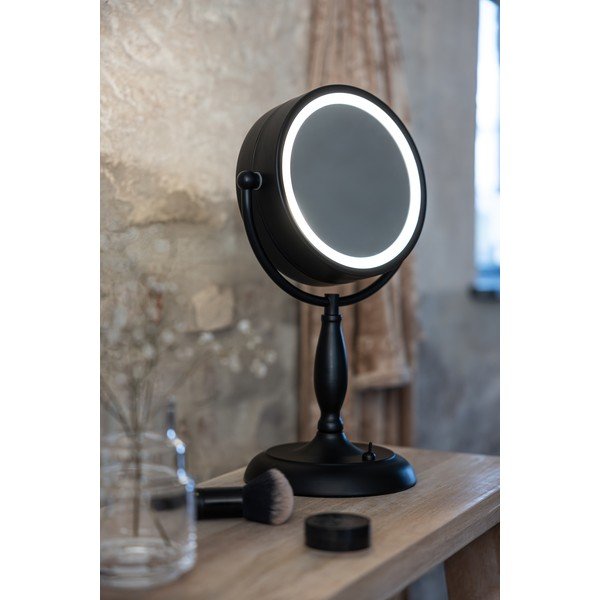 Mat črna namizna svetilka s steklenim senčilom (višina 36 cm) Face – Markslöjd-image-1