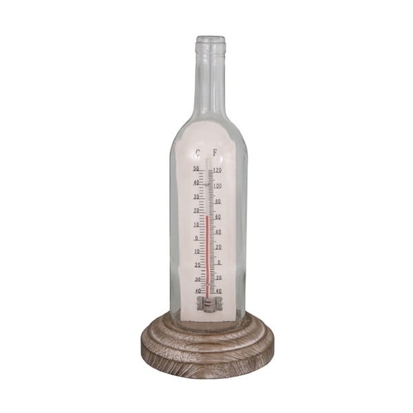 Termometer v lesenem podstavku Antic Line Thermometre