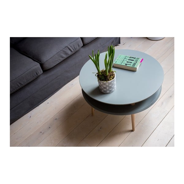 Temno siva kavna mizica Ragaba UFO, Ø 70 cm-image-1