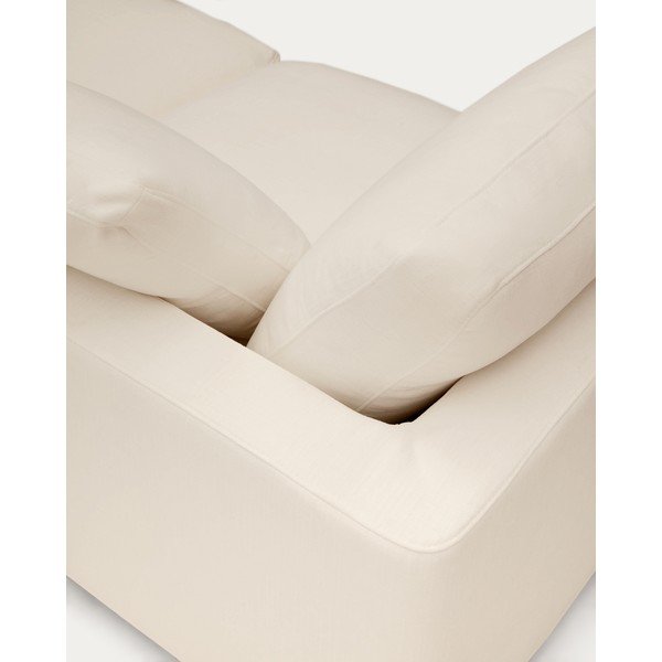 Kremno bel ležalnik Gala – Kave Home-image-4