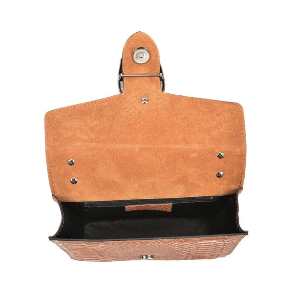 Rjava usnjena pisemska torbica Renata Corsi Fiona-image-3