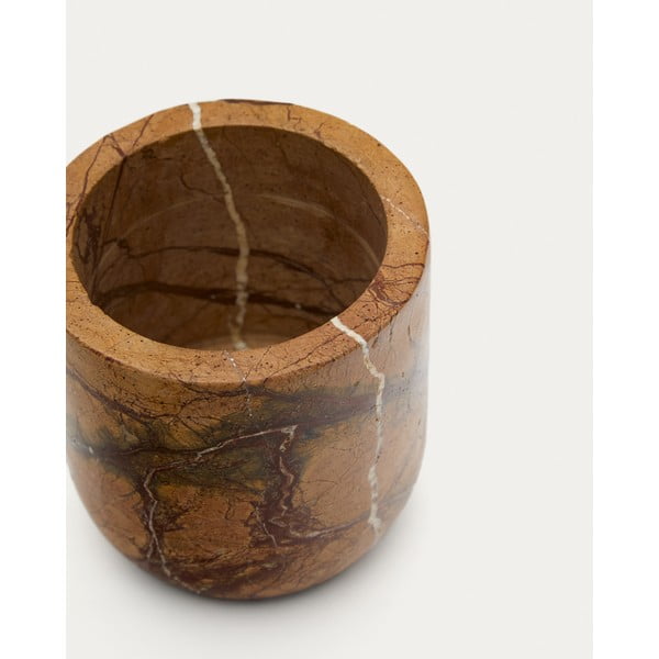 Marmorni lonček za zobne ščetke v naravni barvi Spalsh – Kave Home-image-4