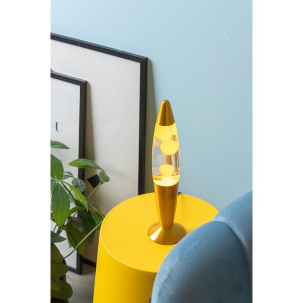 Rumena steklena lava svetilka (višina 35,5 cm) Funky Rocket Lava – Leitmotiv-image-1
