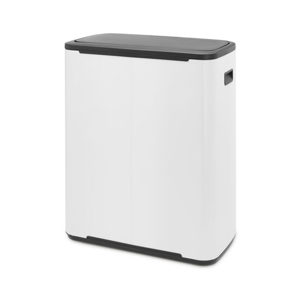 Bel jeklen koš za smeti za ločevanje odpadkov na dotik 60 l Bo Touch Bin – Brabantia-image-3