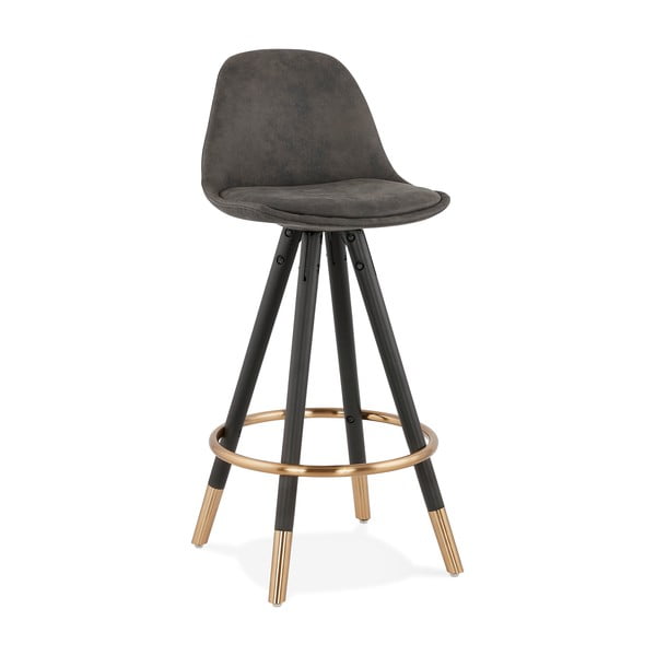 Siv barski stol Kokoon Bruce Mini, višina sedeža 65 cm