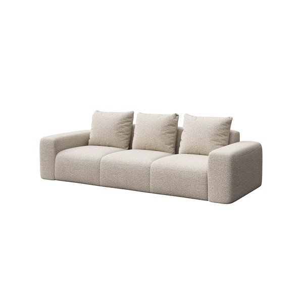 Bež sedežna garnitura iz tkanine bouclé 287 cm Feiro – MESONICA-image-2