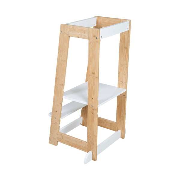 Bel bambusov stolček pomagalček – Roba-image-3