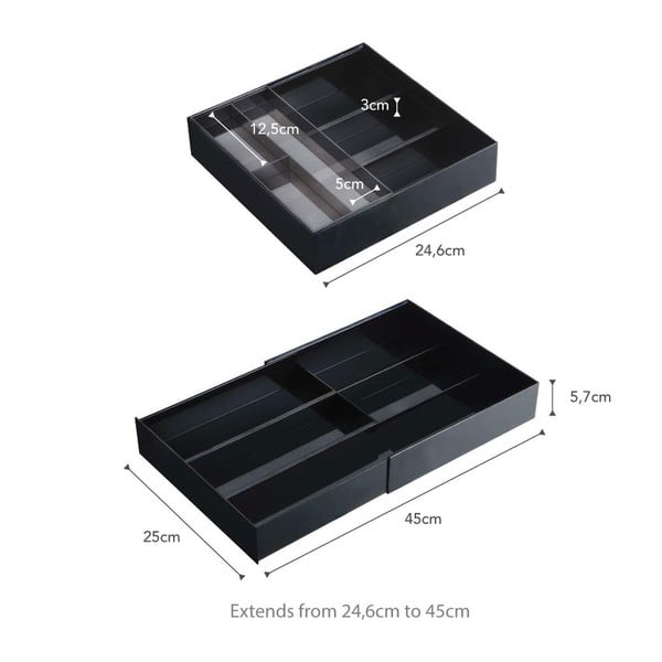 Plastičen organizator za predal Tower – YAMAZAKI-image-3