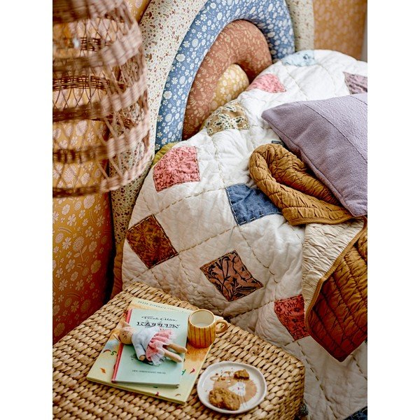 Rjava bombažna otroška odeja 80x100 cm Baille – Bloomingville Mini-image-4