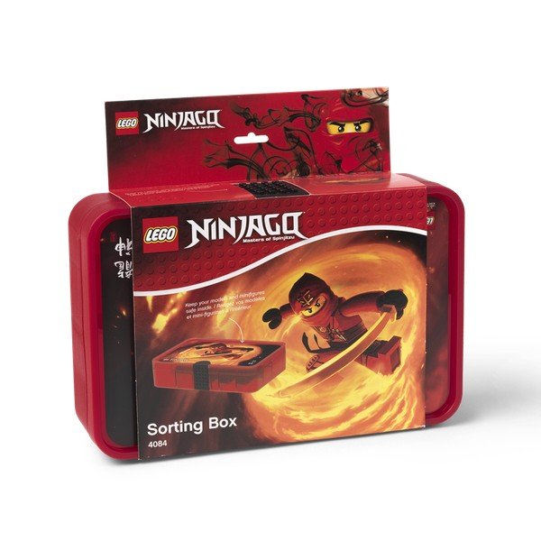 Rdeča škatla za shranjevanje s predali LEGO® Ninjago-image-1