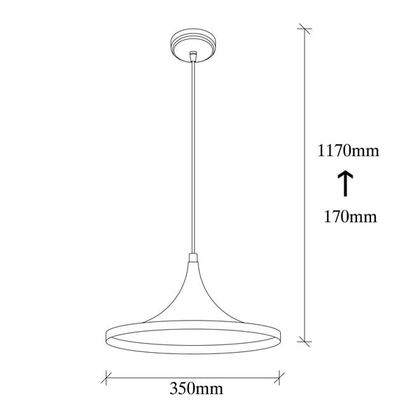 Črna kovinska viseča svetilka Opviq lights Leon-image-2