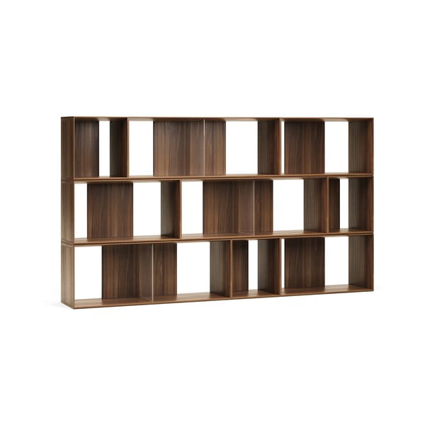 Sistem modularnih polic v orehovem dekorju 9 ks 202x114 cm Litto – Kave Home-image-2
