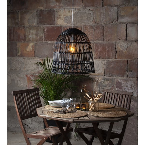 Črno senčilo ø 48 cm Knute – Star Trading-image-1