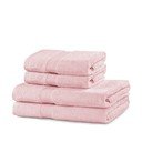 Svetlo rožnati frotirni bombažni komplet brisač 4 ks Marina – DecoKing