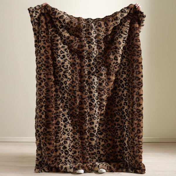 Rjava odeja 130x170 cm Animal Print – Catherine Lansfield-image-2