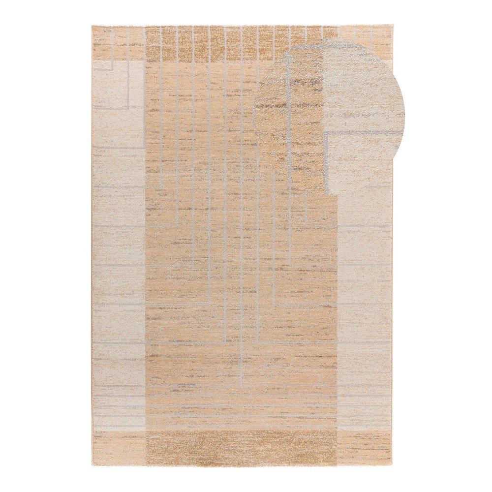 Opečnato oranžno-kremno bela preproga 160x230 cm Craft