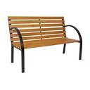 Lesena vrtna klop z jekleno konstrukcijo Garden Pleasure Bellevue