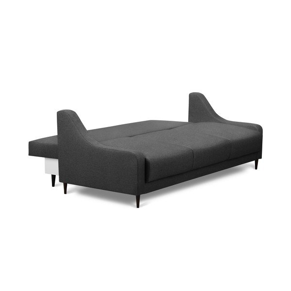 Temno siva raztegljiva sedežna garnitura s shranjevanjem Mazzini Sofas Ancolie, 215 cm-image-4