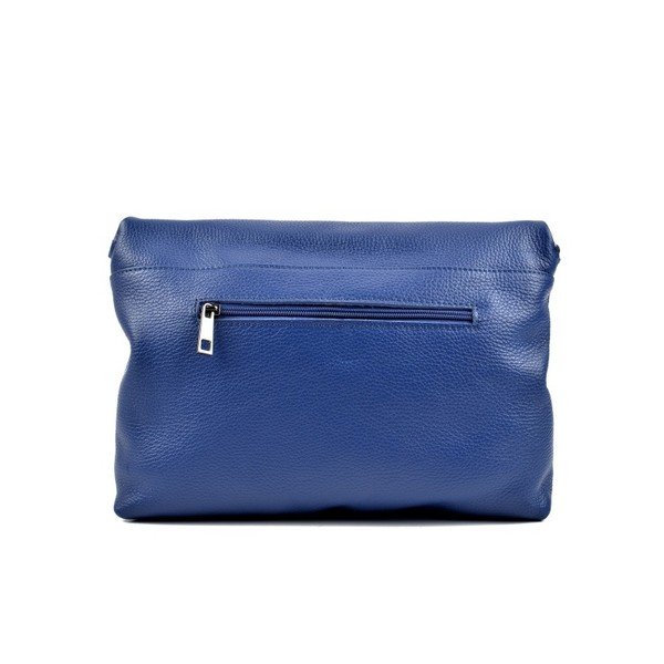Modra usnjena torbica Roberta M Malude Blue Jeans-image-3