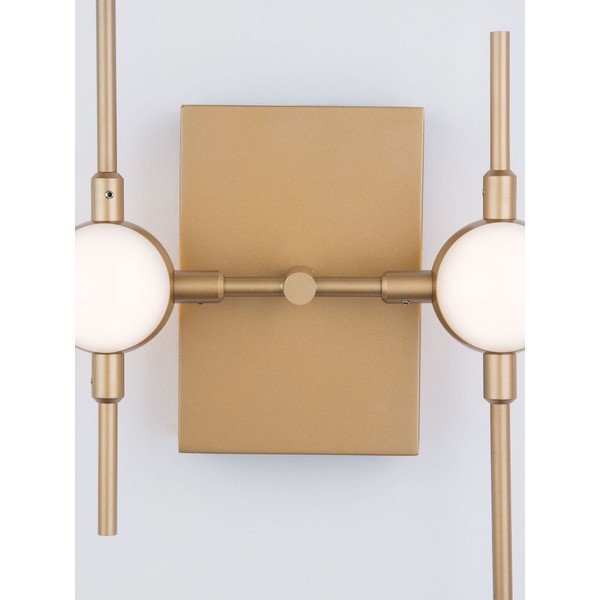Kovinska LED stenska svetilka v zlati barvi Atomo – Nova Luce-image-4