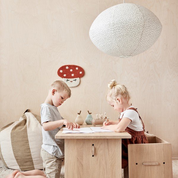 Slonokoščeno otroško senčilo s papirnatim senčilom Moyo – OYOY Living Design-image-1