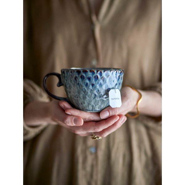 Sive keramične skodelice v kompletu 4 ks 365 ml Katrina – Bloomingville-image-2