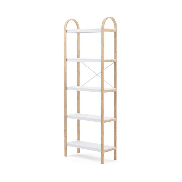 Bela polica v dekorju eksotičnega lesa 61x170 cm Bellwood - Umbra-image-3