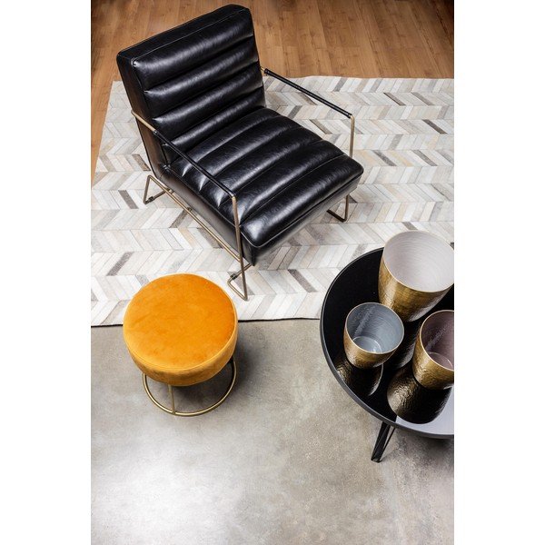 Črn fotelj iz umetnega usnja Brianna – Bizzotto-image-1