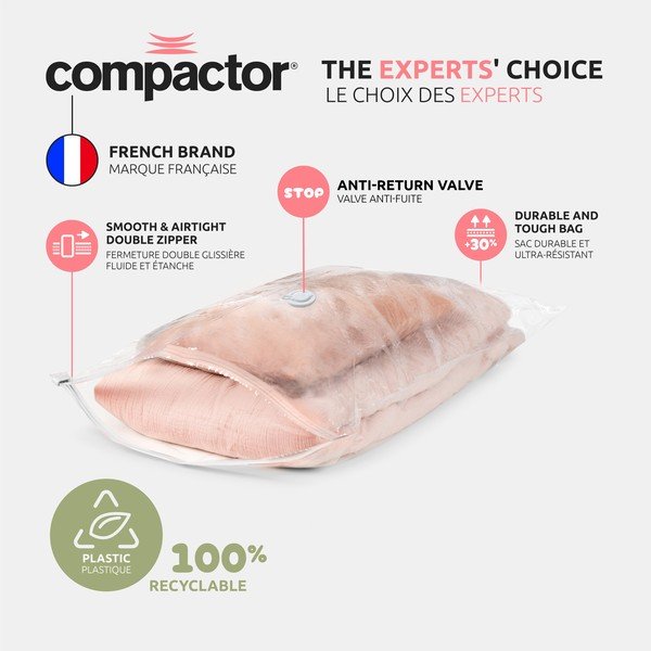 Vakuumske vreče za oblačila v kompletu 2 ks Premium Valve S – Compactor-image-2