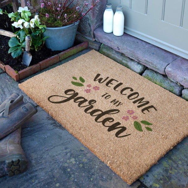 Predpražnik iz kokosovih vlaken 60x90 cm Welcome to My Garden – Artsy Doormats-image-2