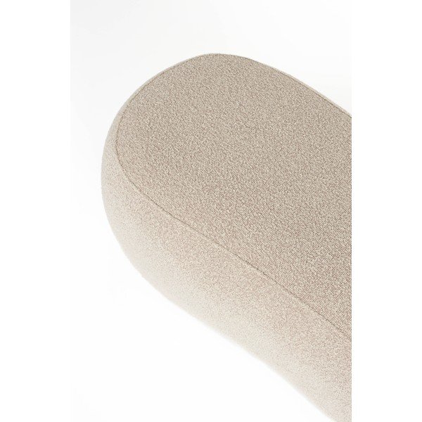 Bež oblazinjena klop iz tkanine bouclé Noxx – White Label-image-4