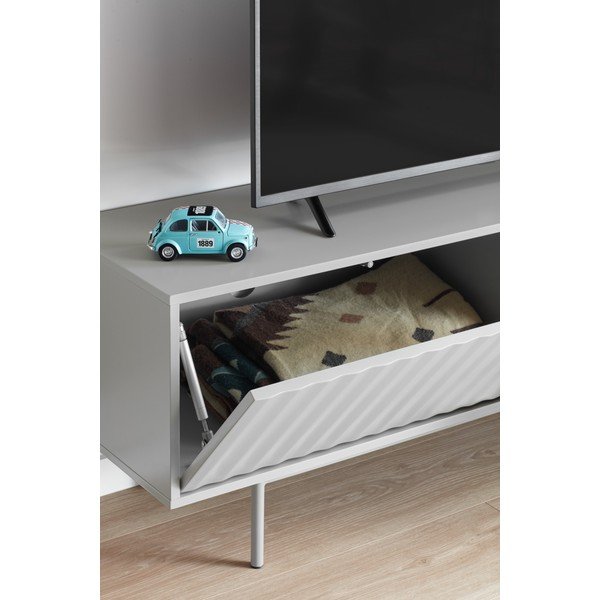 Siva TV omarica v hrastovem dekorju 140x52 cm Sierra – Teulat-image-2