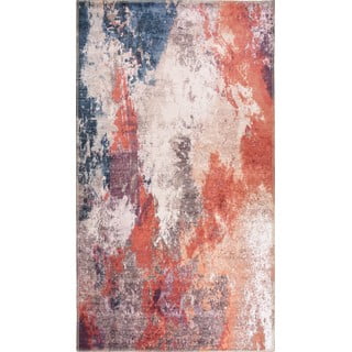 Rdeče-modra pralna preproga 80x50 cm - Vitaus