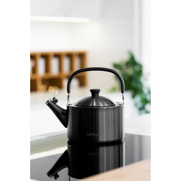 Črni čajnik Vialli Design Diamante, 1,5 l-image-4