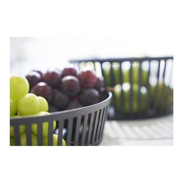 Črna skleda za sadje YAMAZAKI Tower, ⌀ 25 cm-image-3