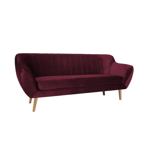 Bordo rdeč trosed Mazzini Sofas Benito-image-4