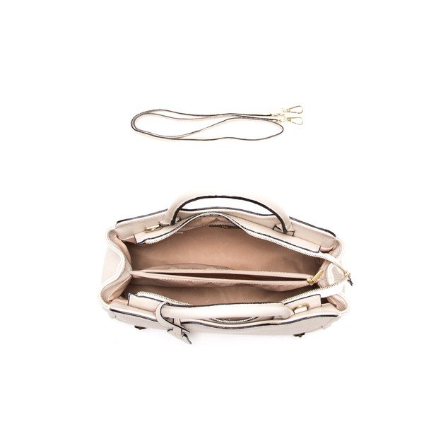 Usnjena torbica Anna Luchini 1171 Beige-image-3