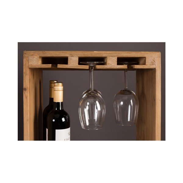 Rjava vinska omara iz masivne jelke število steklenic 28, 43,5x118,5 cm Claude – Dutchbone-image-3