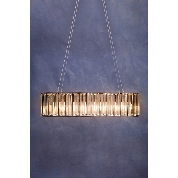 Kovinska viseča svetilka s steklenim senčilom Akiko – Premier Housewares-image-1