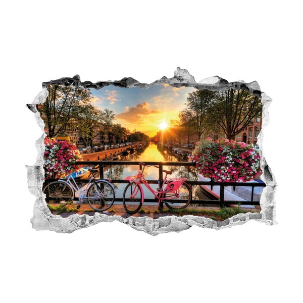 3D stenska nalepka Ambiance Sunrise over Amsterdam-image-1
